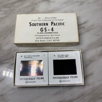 Vintage Boxed Set of 20 35mm “Southern Pacific” Interurban Film Slides