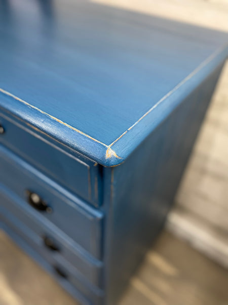 Navy Blue 5 Drawer Dresser