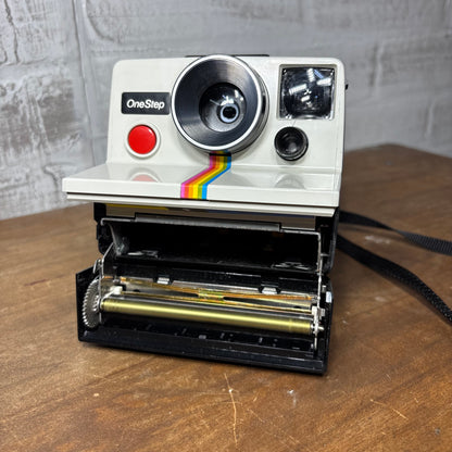 Vintage Polaroid OneStep Land Camera with Q-Light Flash Untested