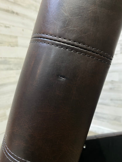 Set Of 2 Brown Storage Ottomans