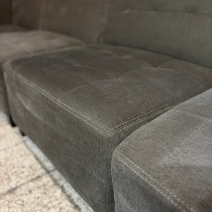 8pc Dark Gray Modular Sectional Couch