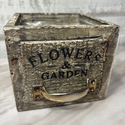 Rustic Square Planter