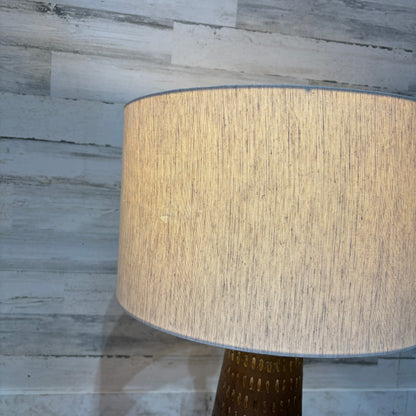 Grey Textured Ceramic Table Lamp