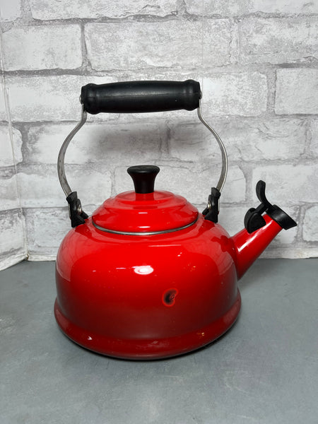 Le Creuset Red Enamel Tea Kettle