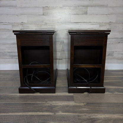 Set Of 2 Power End Tables/ Nightstands