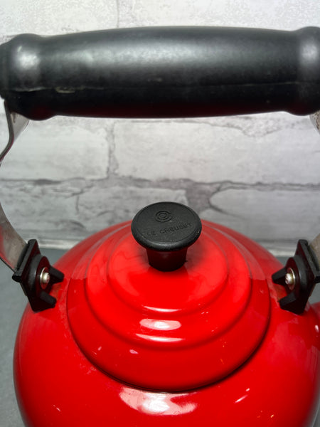 Le Creuset Red Enamel Tea Kettle