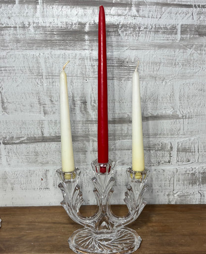 Crystal Glass Candle Stick Holder