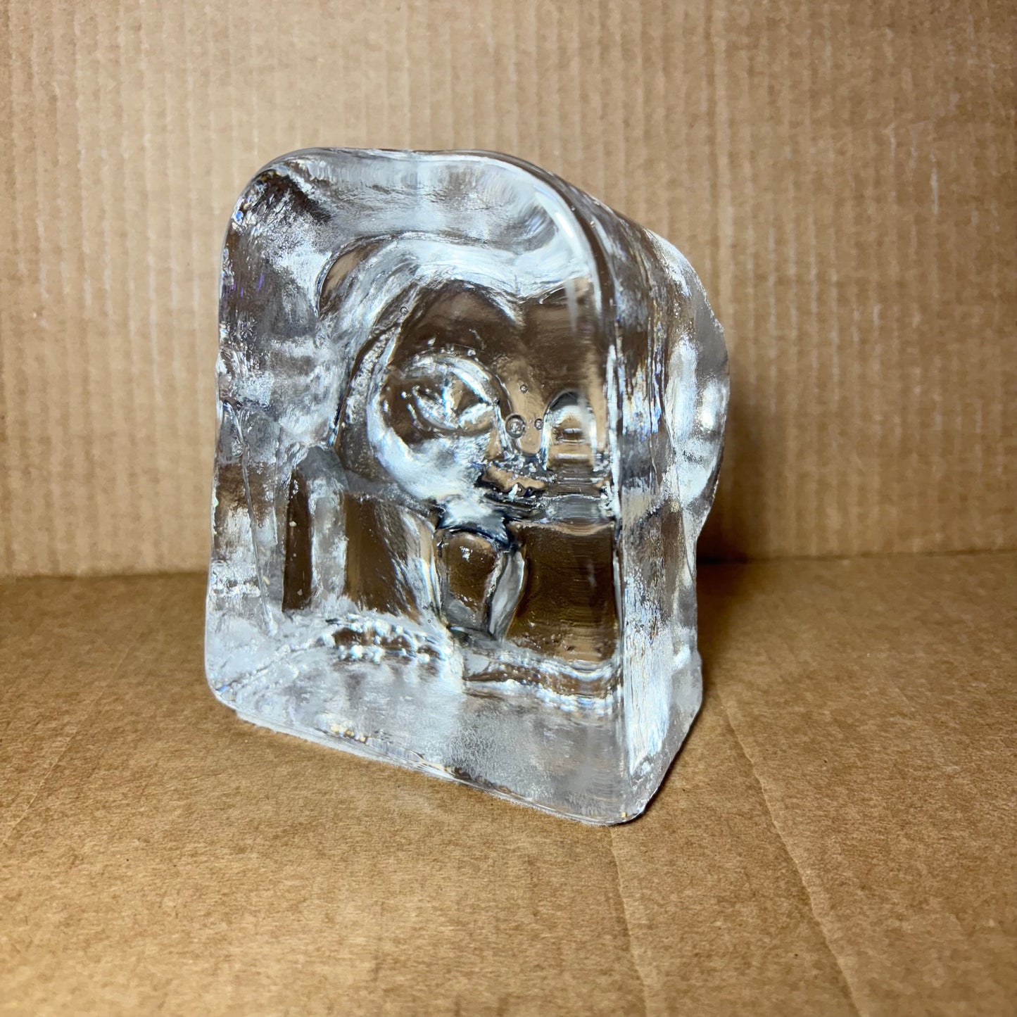 Eric Horgan Glass Cat Bookend/ Paperweight