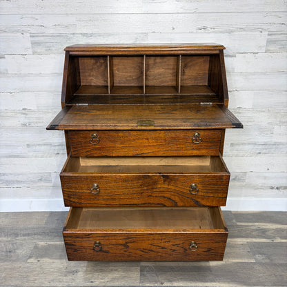 Antique Oak Secretary Desk