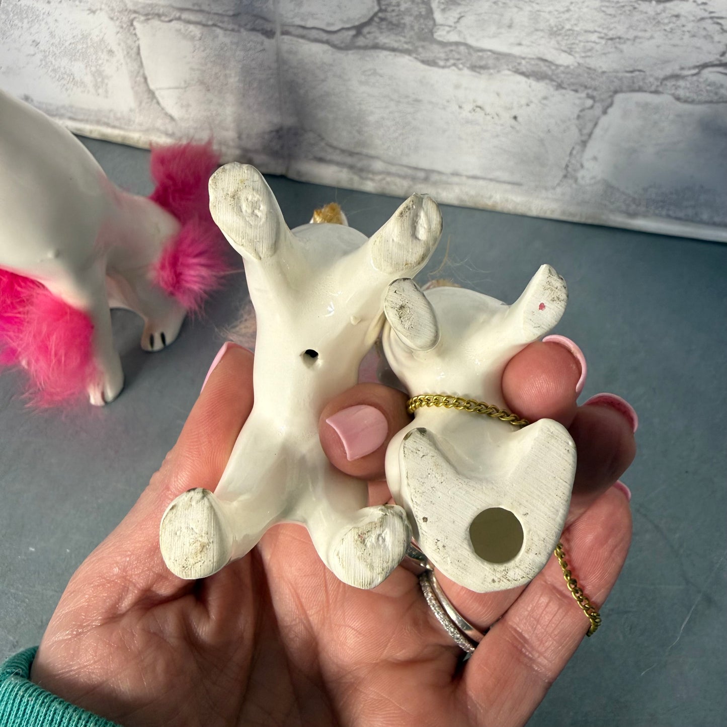 Mid Century Poodle Dog Figurines - Set Of 3