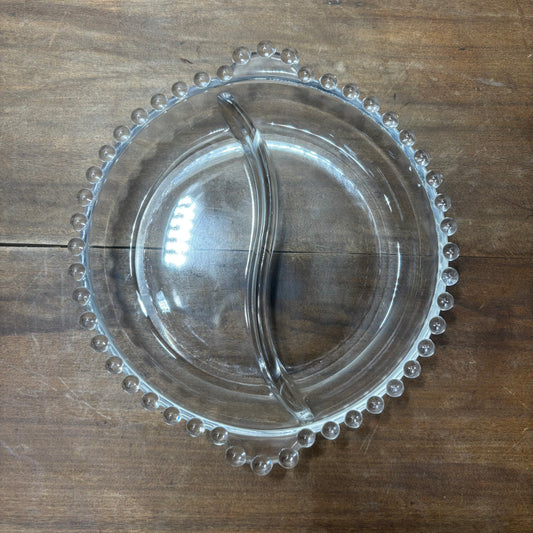 Vintage Imperial Glass Divided Dish