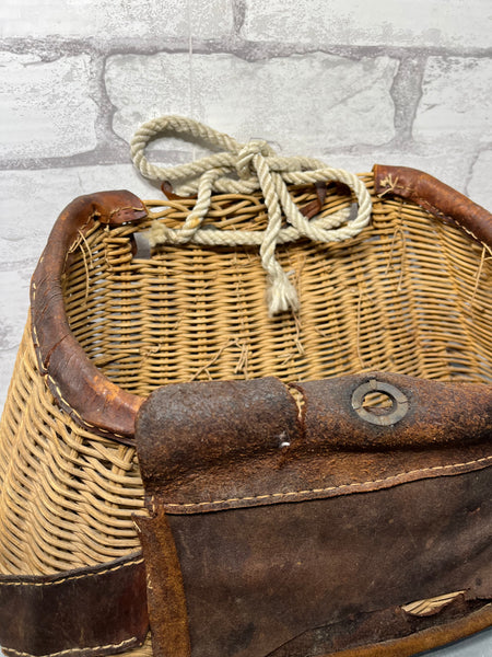Vintage Fishing Decorative Basket