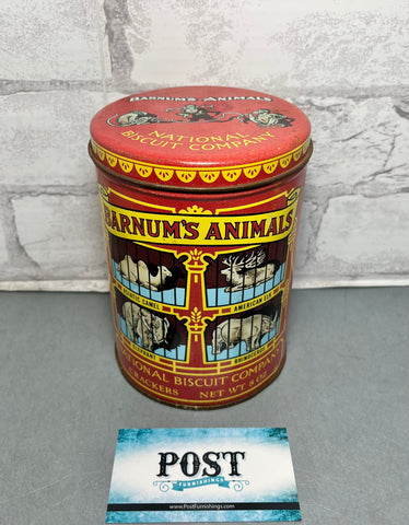 Vintage 1979 Barnum’s Animals National Biscuit Company Tin Replica Of 1914