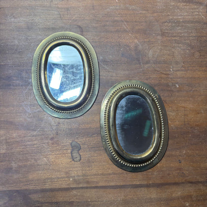 Small Oval Gold Mirror Set Of 2