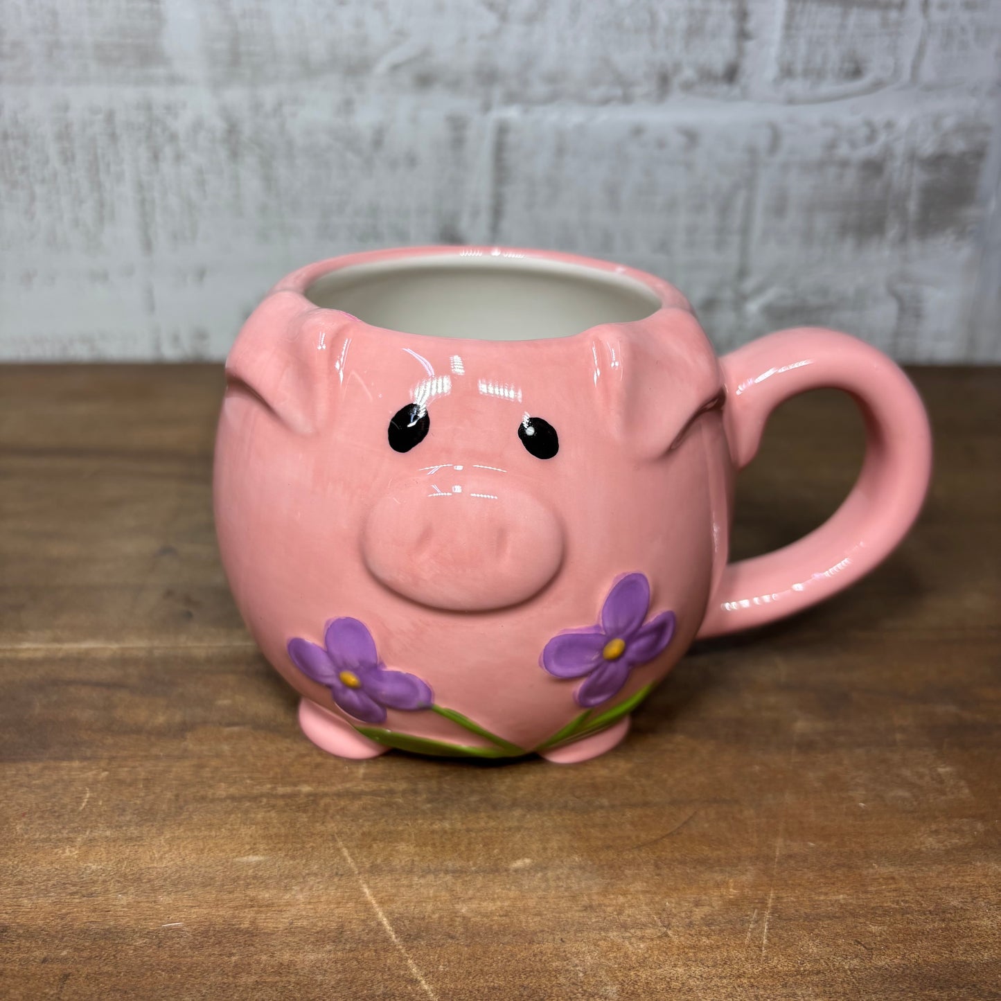 Pier 1 Imports Pink Pig Mug