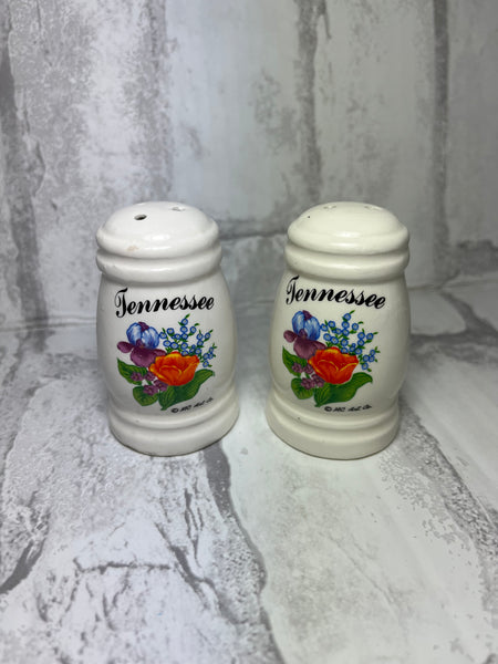Tennessee Ceramic Floral Salt & Pepper Shaker’s