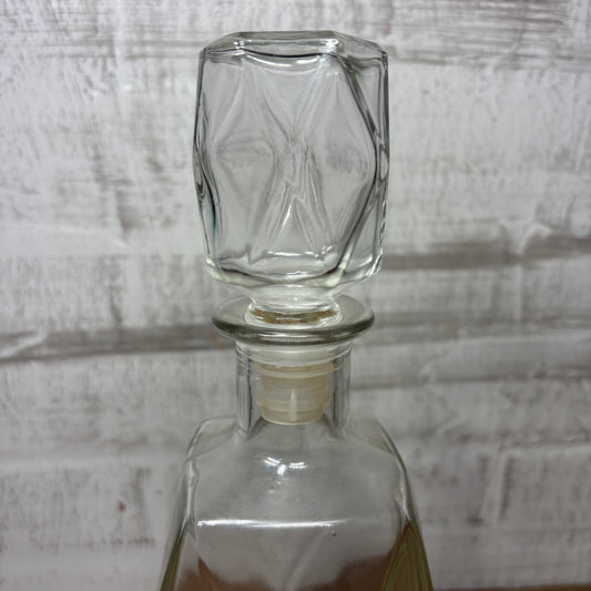 Vintage Diamond Shaped Glass Decanter