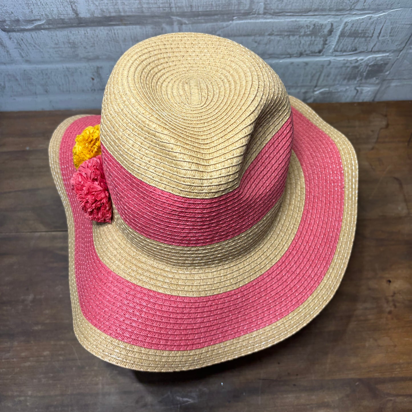 Pink Striped Sun Hat