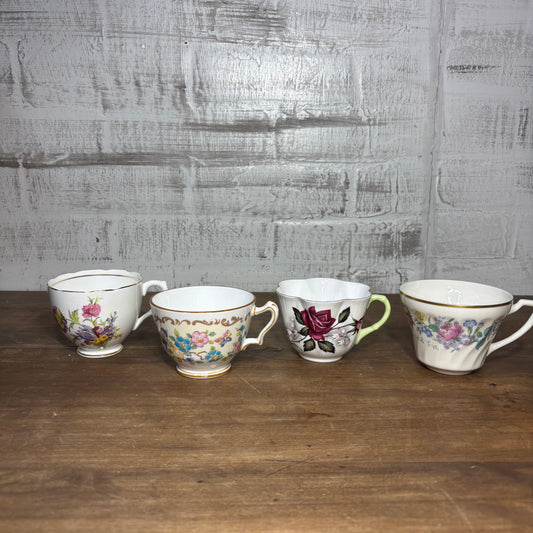 Vintage Teacup Set Of 4 #2