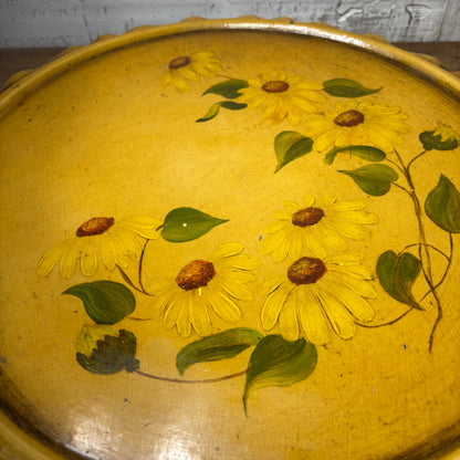 Mid Century Sunflower Lazy Susan