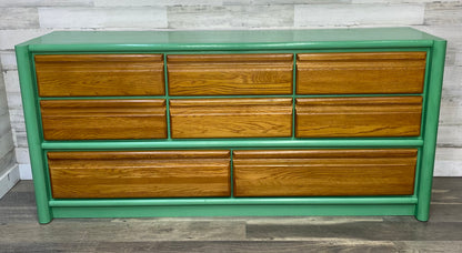 Green & Oak Dresser