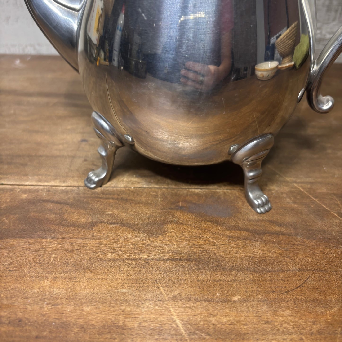 Vintage Silver-Plated Footed coffee/ Tea Pot