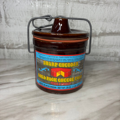 Vintage Brown Glazed Stoneware Cheese Small Crock