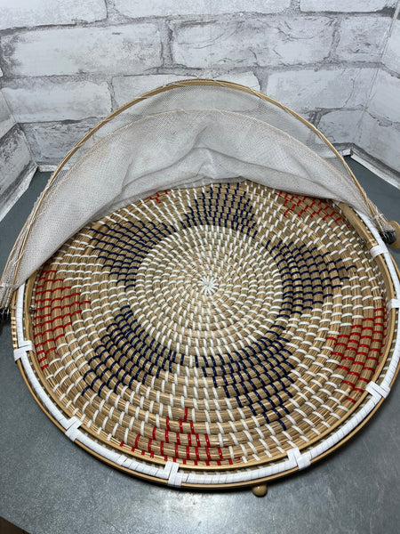 Woven Food Tent Basket Tray