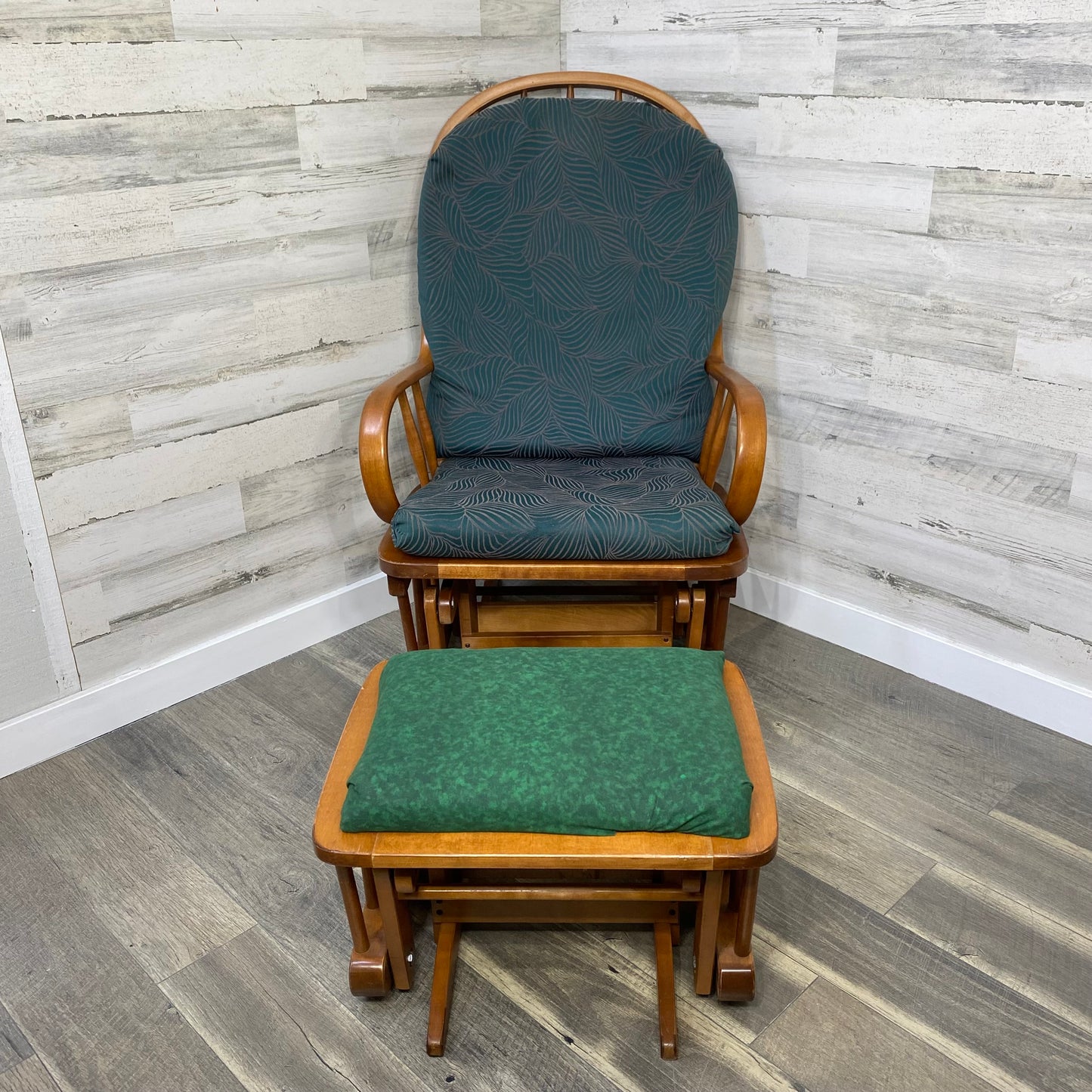 Vintage Wood Gliding Rocking Chair