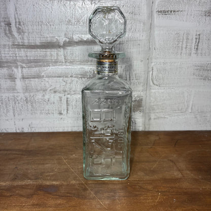 Vintage License Plate Whiskey Glass Decanter