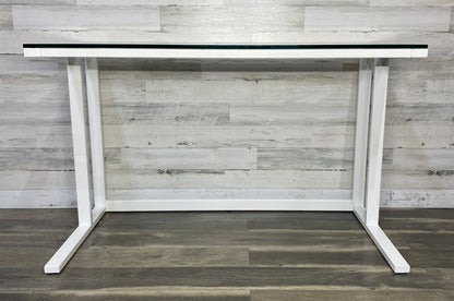 Crate & Barrel Glass Top Pilsen Desk