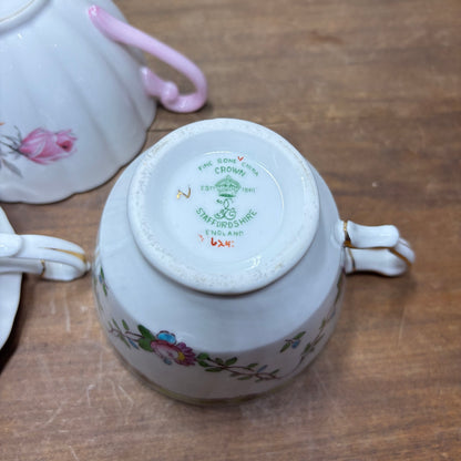 Floral Vintage Teacup Set Of 4 #3
