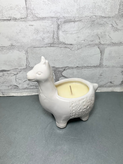 Ceramic Llama Candle