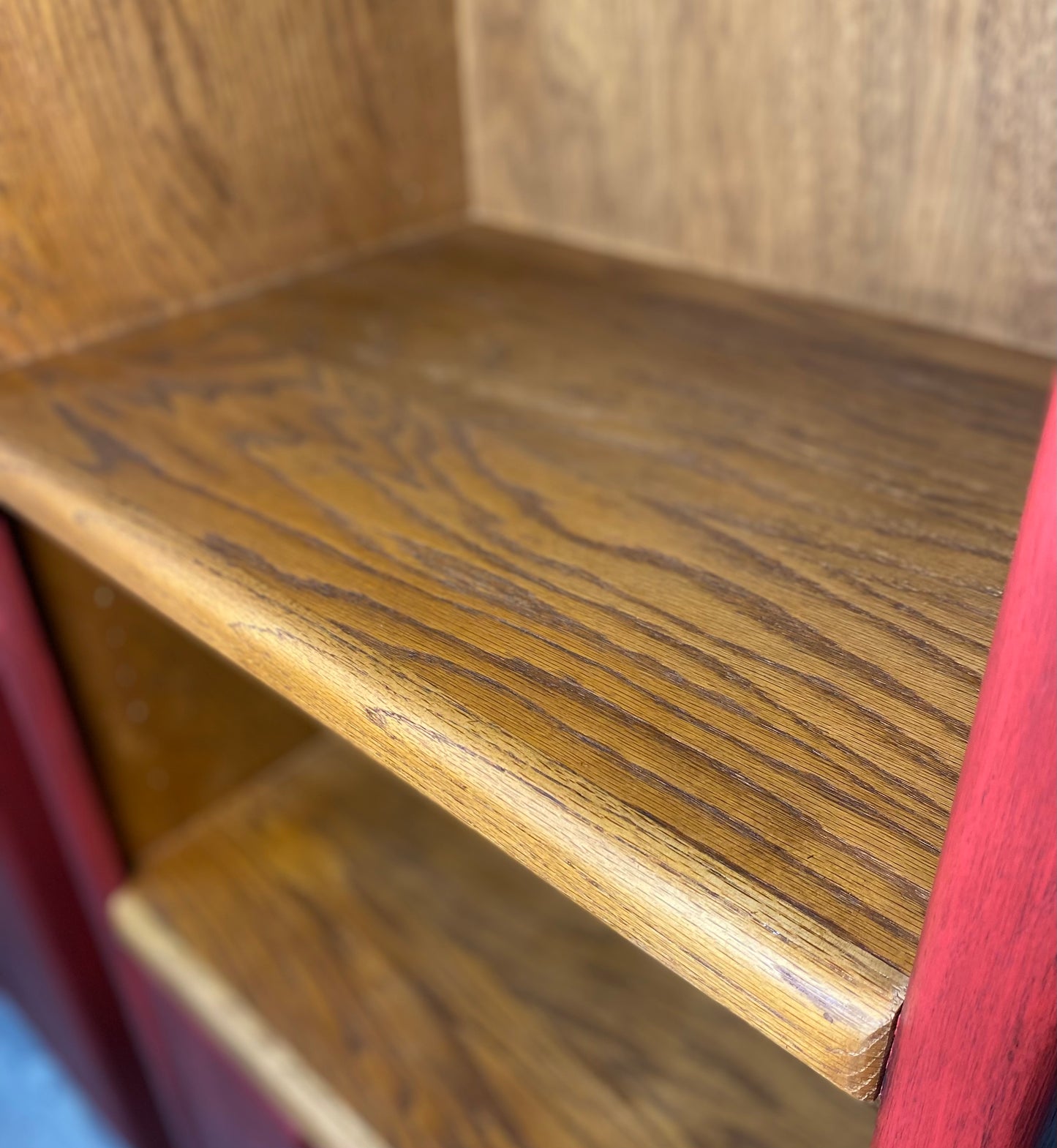 Set Of 2 Barn Red Bookshelves