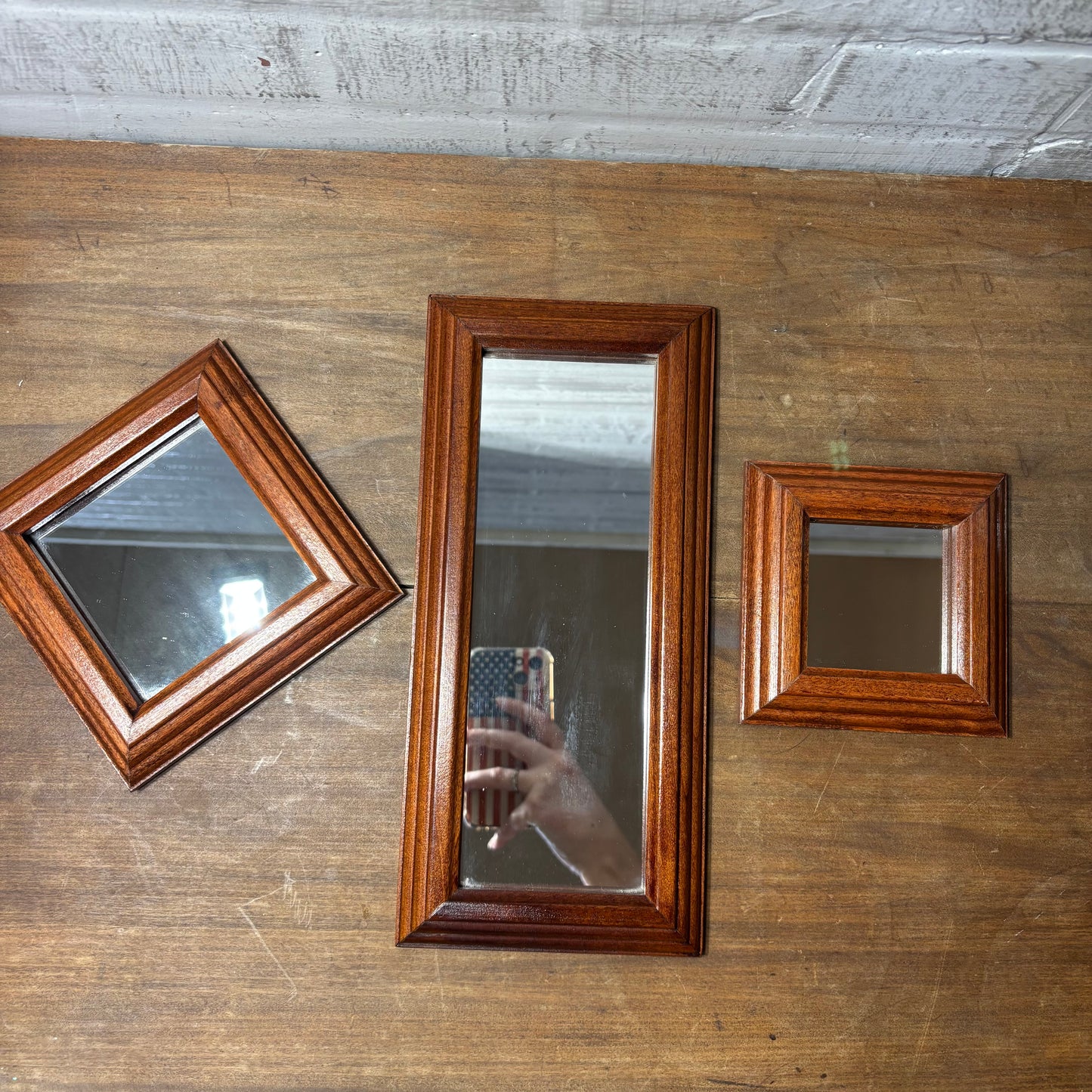 Set Of Three Home Interiors Small Mirror Set