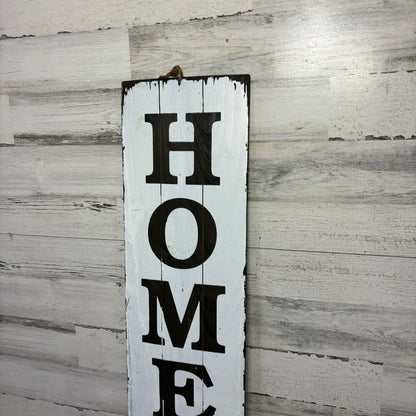 Double Sided Wooden Welcome Home Sign with Patriotic Design