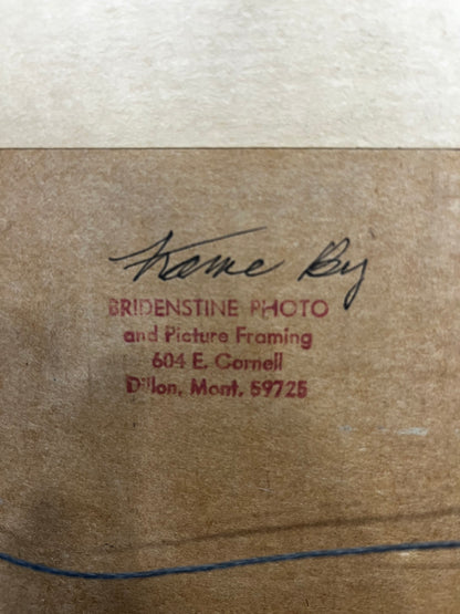 Vintage Fall Lake Painting