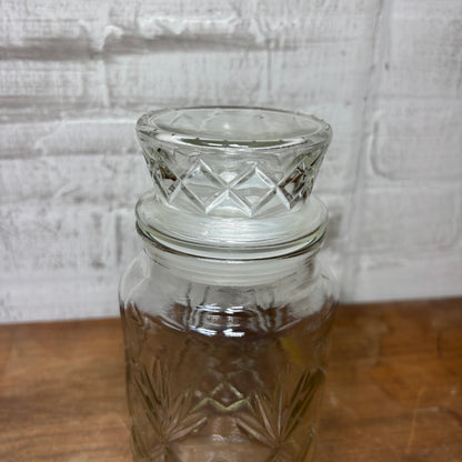 Vintage Planters Peanuts Glass Jar with Lid