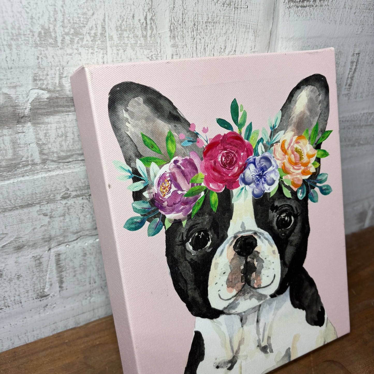 Boston Terrier / French Bulldog Canvas Print