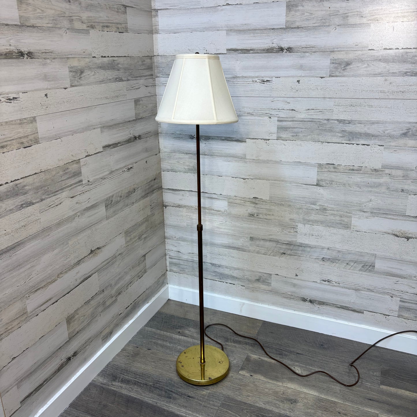 Vintage Brass Floor Lamp