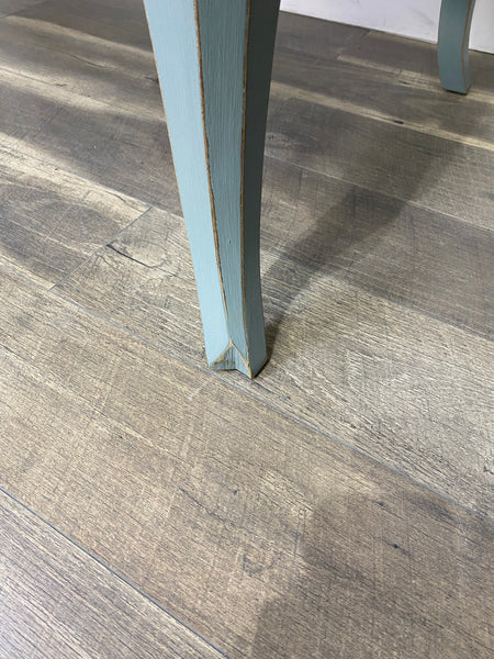 Warsaw Gray Blue Desk Wood Inlay Top