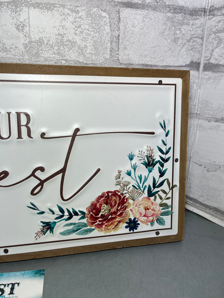 “Be Our Guest” Wall Decor