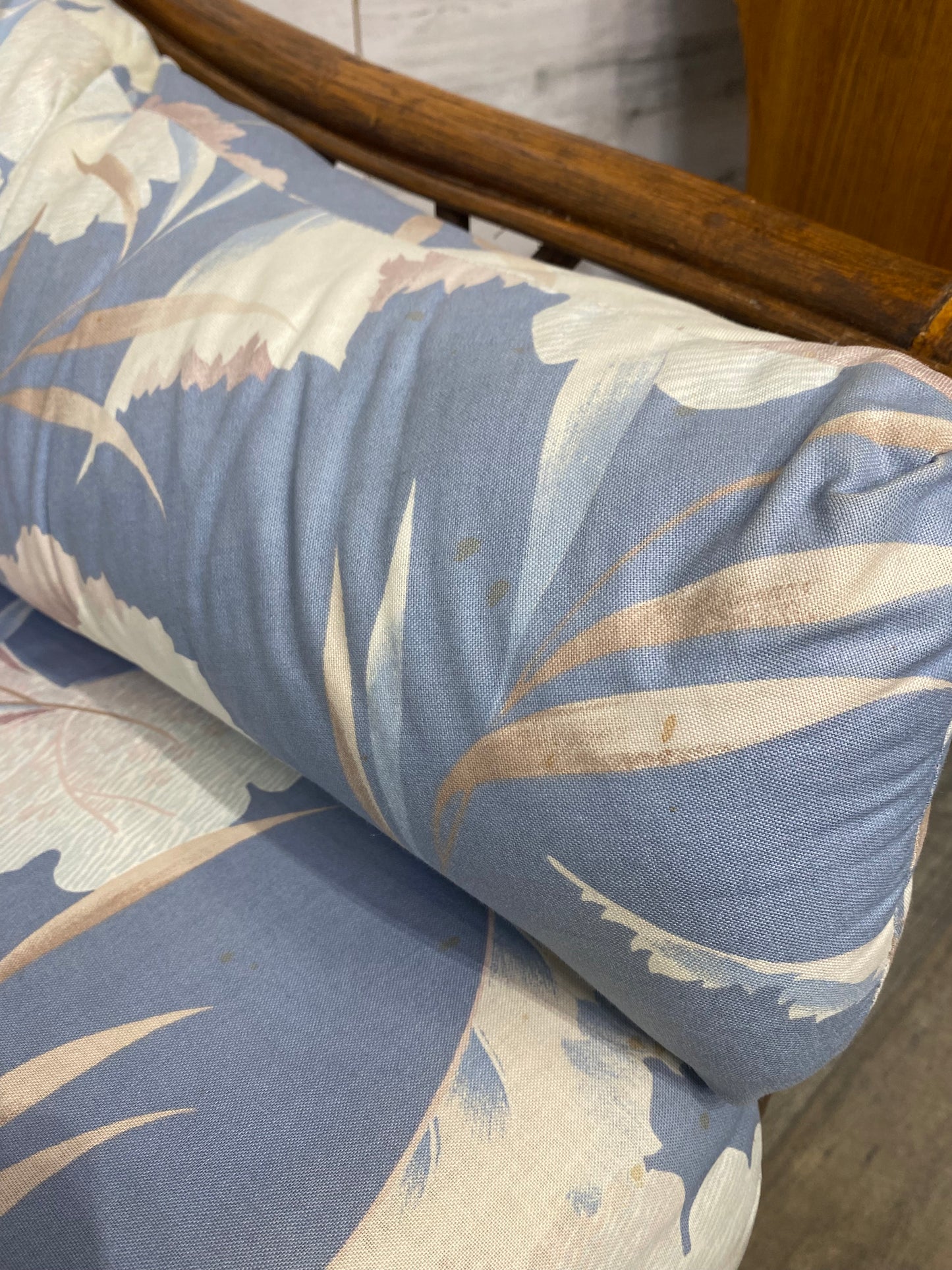 Vintage Rattan Bamboo Loveseat