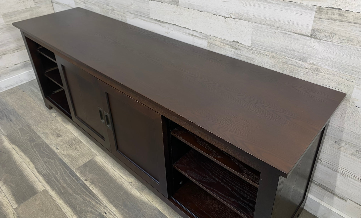 Dark Wood TV Stand