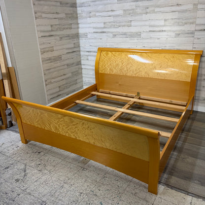 Vintage Birdseye Maple King Bedframe