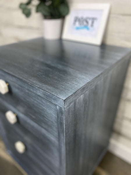 Rolling End Table File Cabinet