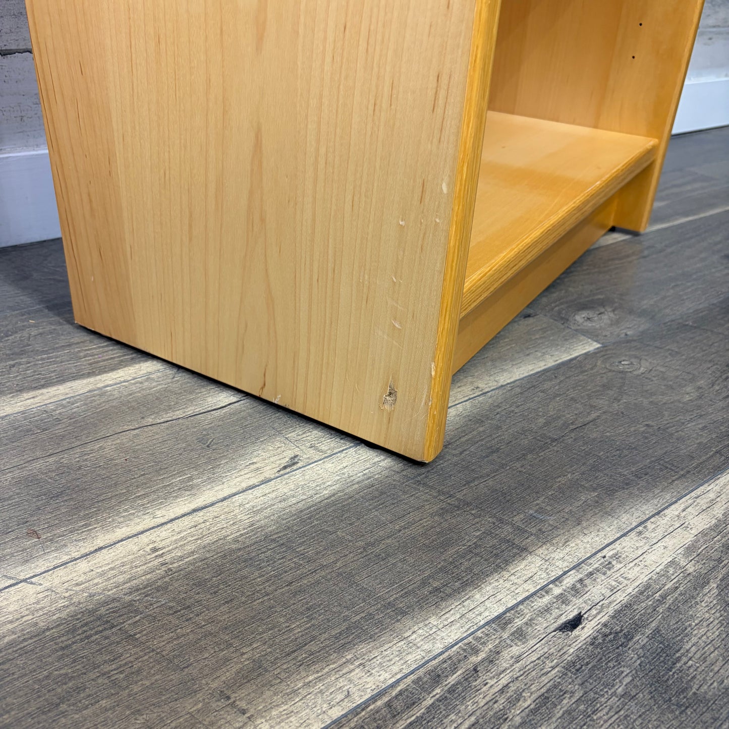 Set Of 2 Mid Century Danish Blonde Wood Bookshelves
