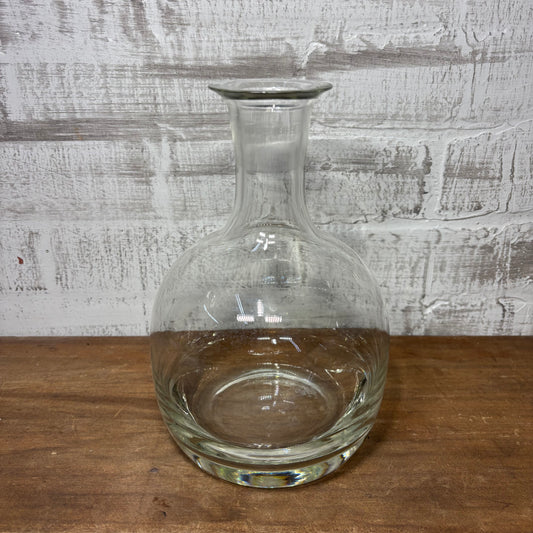 Heavy Glass Decanter Vase