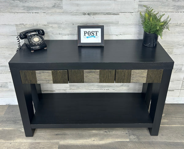 Black & Gold Modern Sofa Table