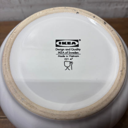 IKEA White Ceramic Teapot